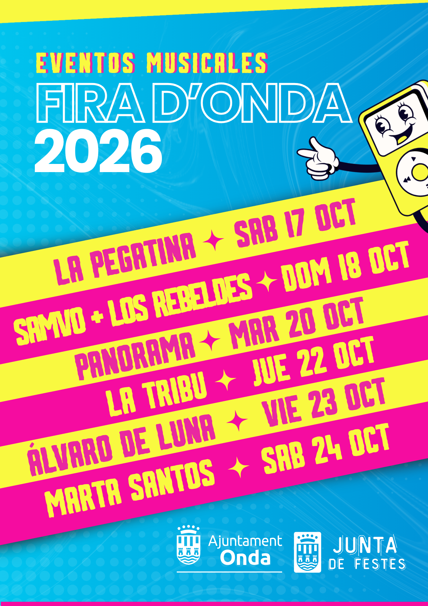 Cartel de conciertos de la Fira d'Onda 2026